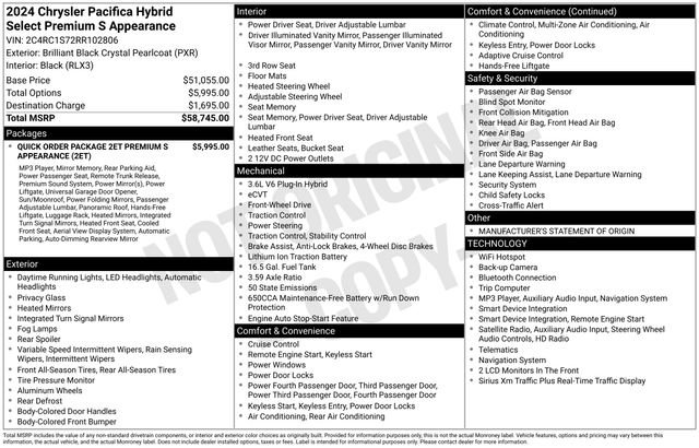 Certified 2024 Chrysler Pacifica Premium FWD image 4
