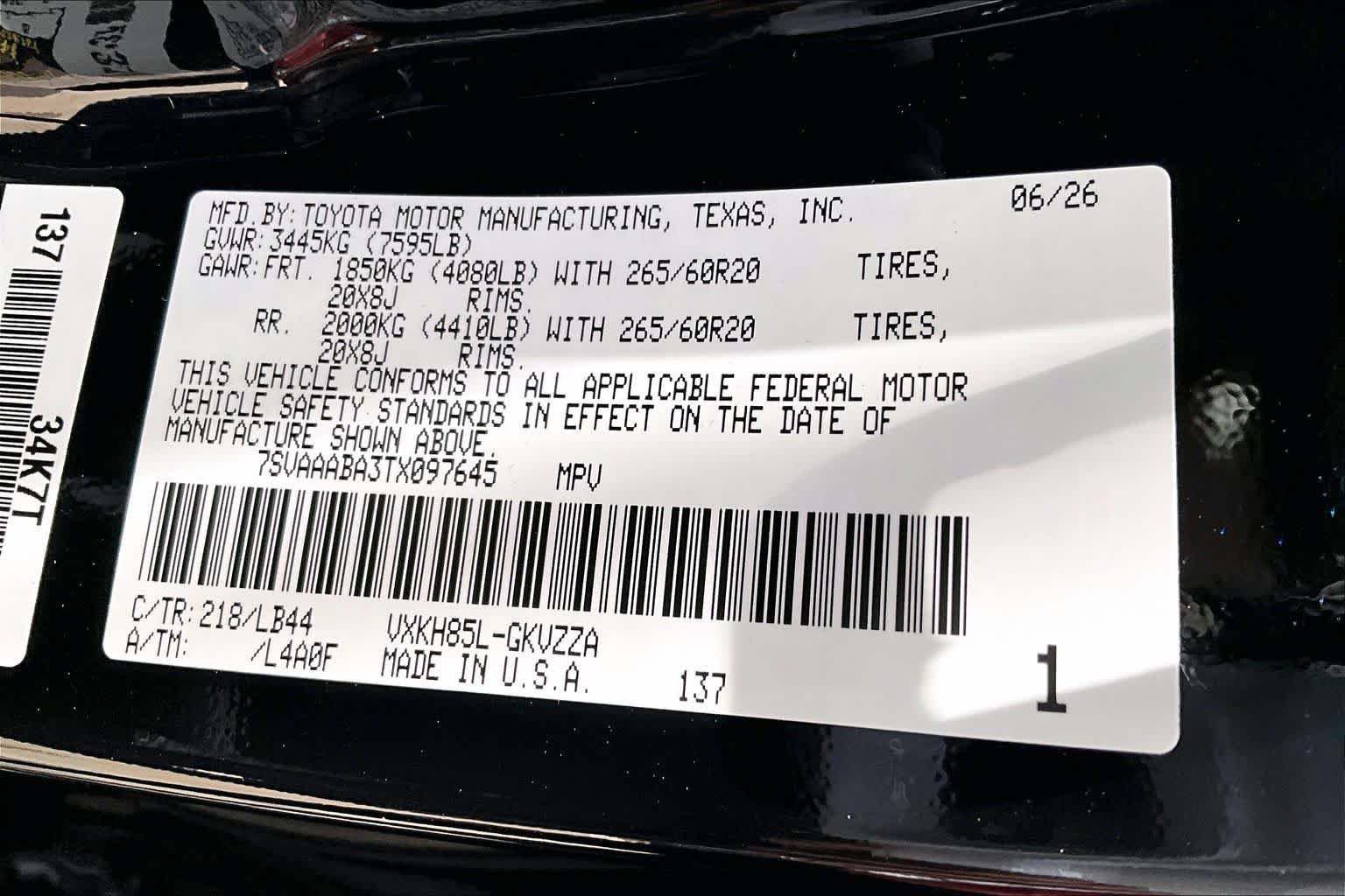 New 2026 Toyota Sequoia 1794 Edition AWD/4WD image 20