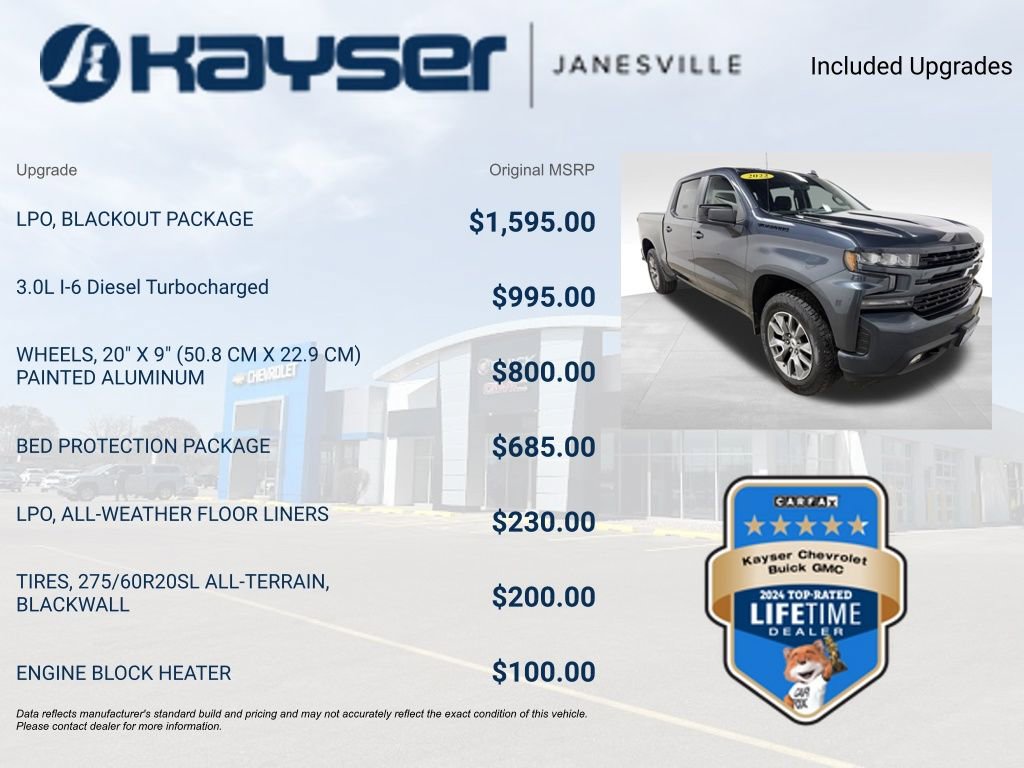 Certified 2022 Chevrolet Silverado 1500 RST w/ LPO, Blackout Package image 2