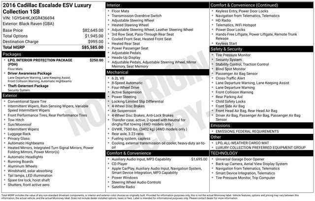 Used 2016 Cadillac Escalade ESV Luxury image 5