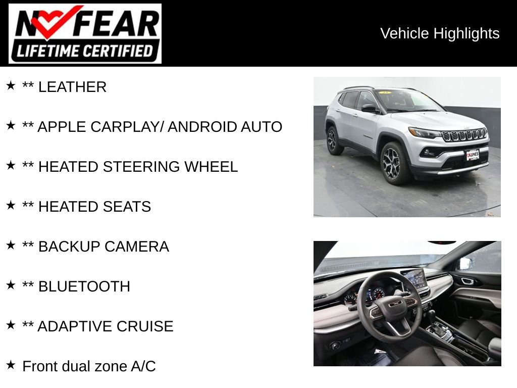 Used 2025 Jeep Compass Limited AWD/4WD image 2