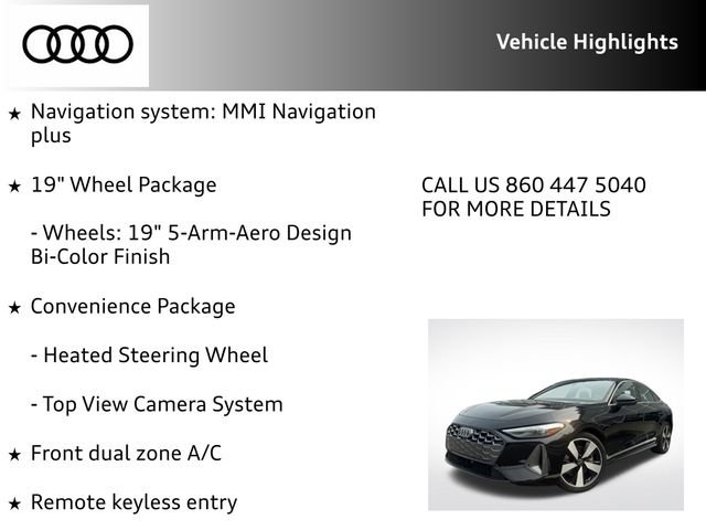 Certified 2025 Audi A5 2.0T Premium w/ Convenience Package AWD/4WD image 15