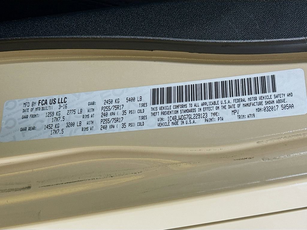 Used 2016 Jeep Wrangler Unlimited Sport w/ Quick Order Package 24S image 38