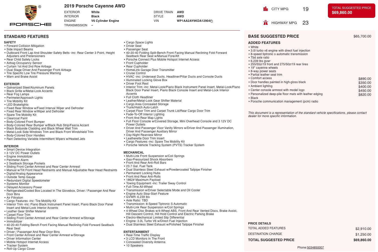 Used 2019 Porsche Cayenne image 7