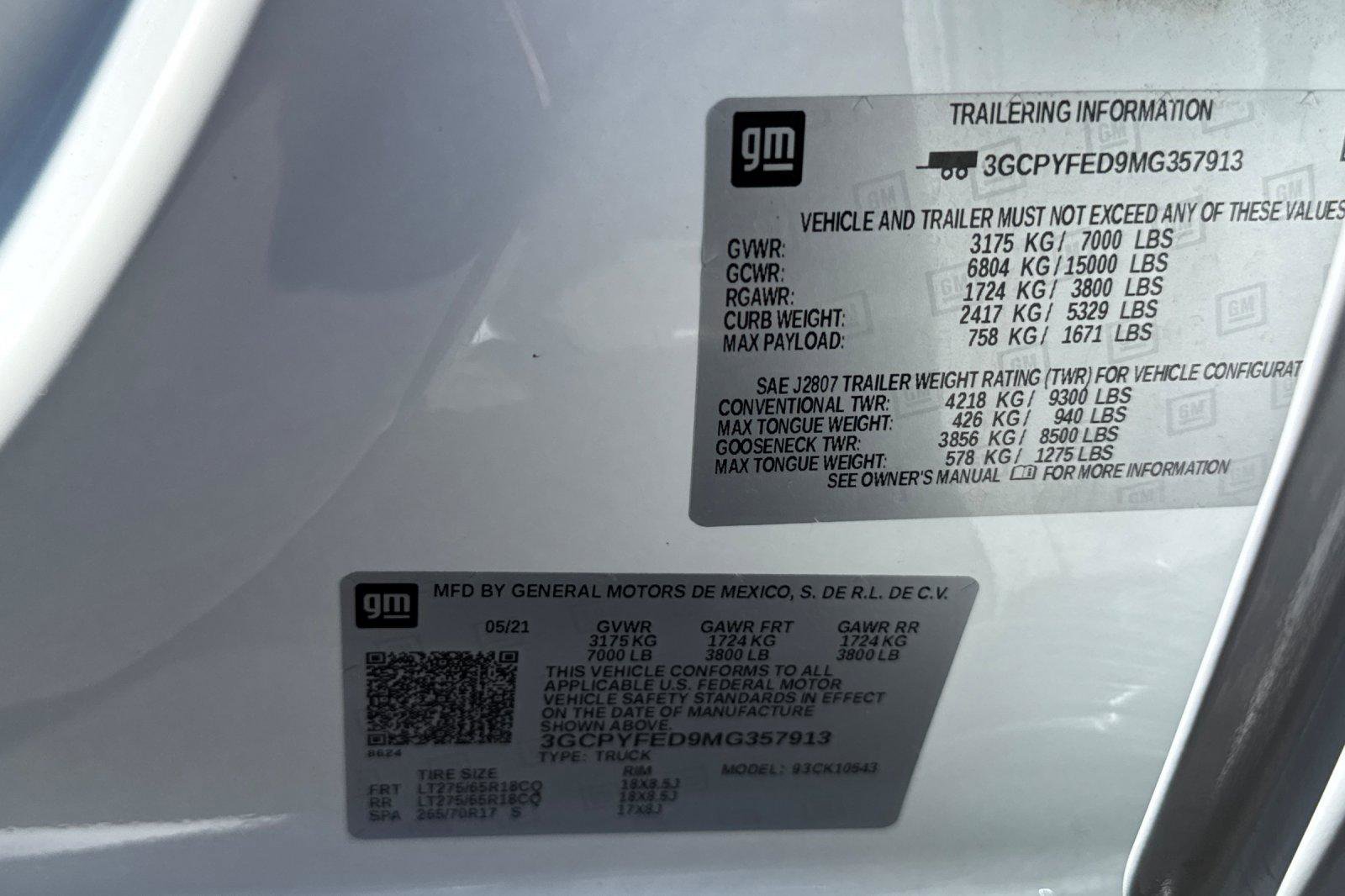 Used 2021 Chevrolet Silverado 1500 LT Trail Boss w/ Convenience Package II image 30