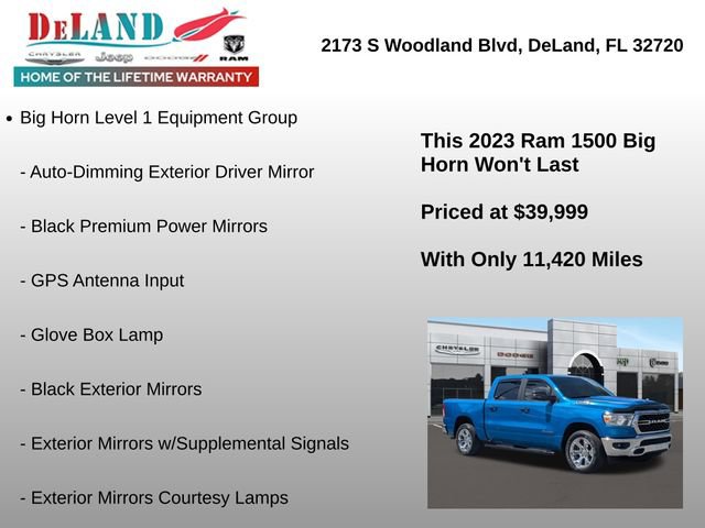 Used 2023 RAM 1500 Big Horn AWD/4WD image 12