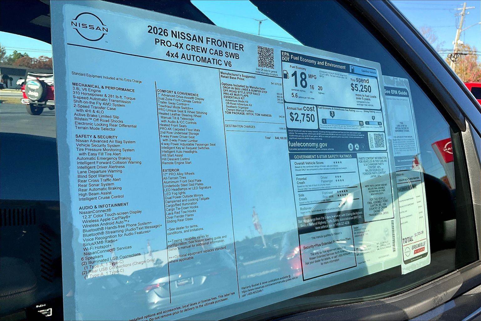 New 2026 Nissan Frontier PRO-4X w/ Tow Package AWD/4WD image 15