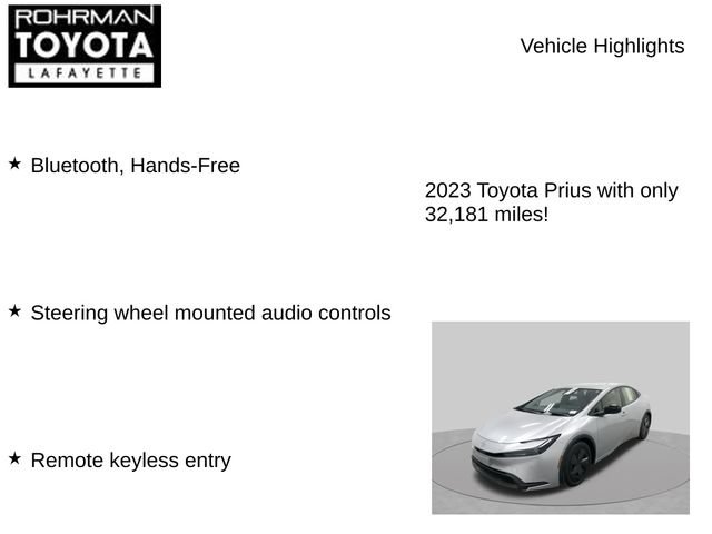 Used 2023 Toyota Prius LE FWD image 7