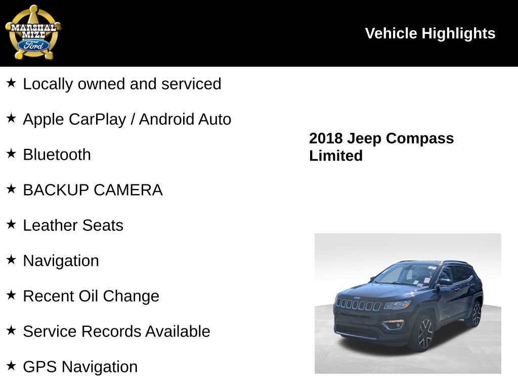 Used 2018 Jeep Compass Limited w/ Navigation Group image 2