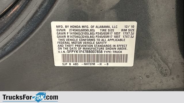 Used 2011 Honda Ridgeline RTS image 25