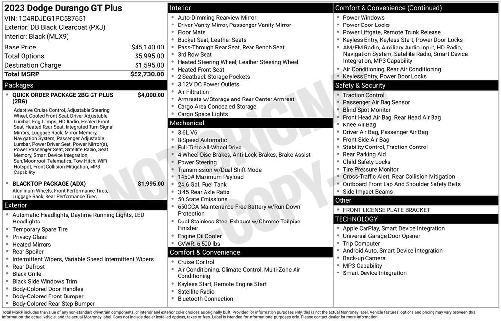 Used 2023 Dodge Durango GT image 2