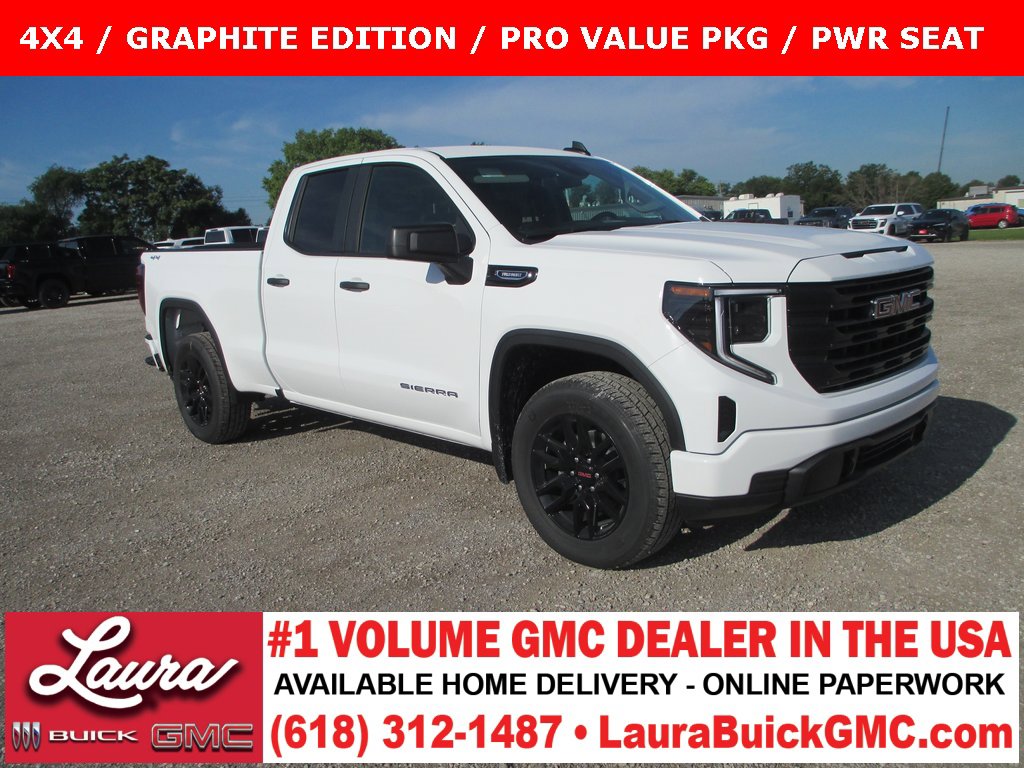 New 2025 GMC Sierra 1500 Pro w/ Graphite Edition