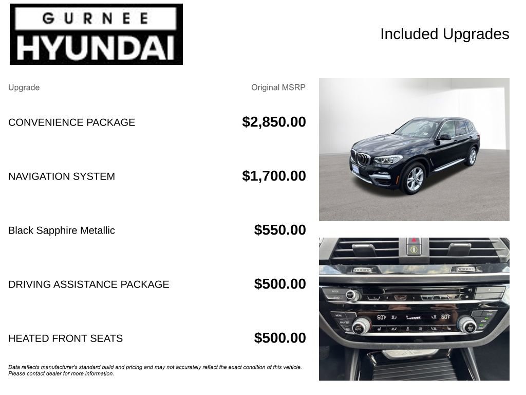 Used 2019 BMW X3 xDrive30i w/ Convenience Package image 4