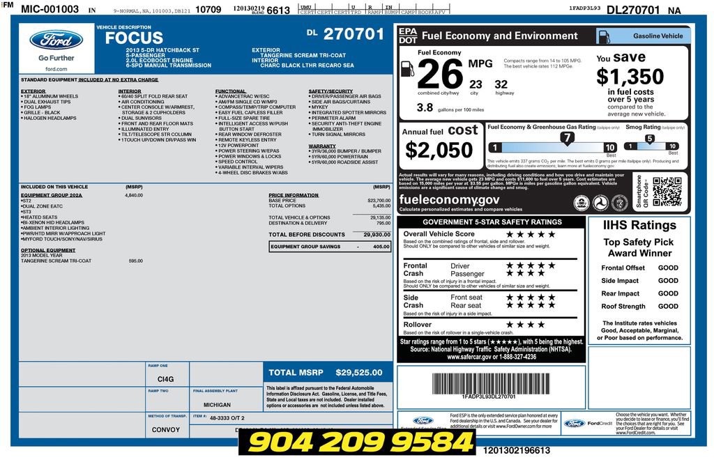 Used 2013 Ford Focus ST FWD image 4