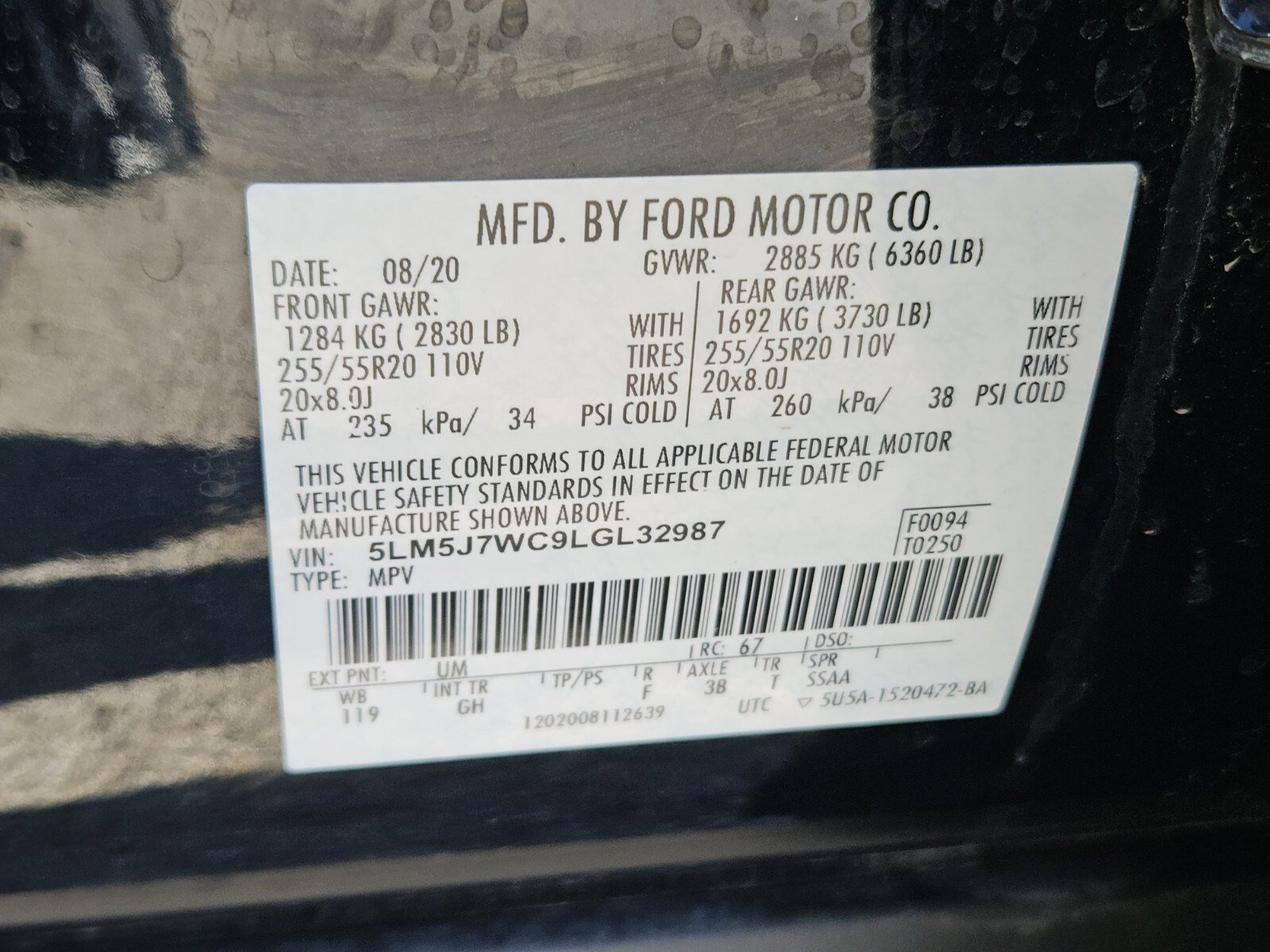 Used 2020 Lincoln Aviator Reserve w/ Elements Package Plus image 36