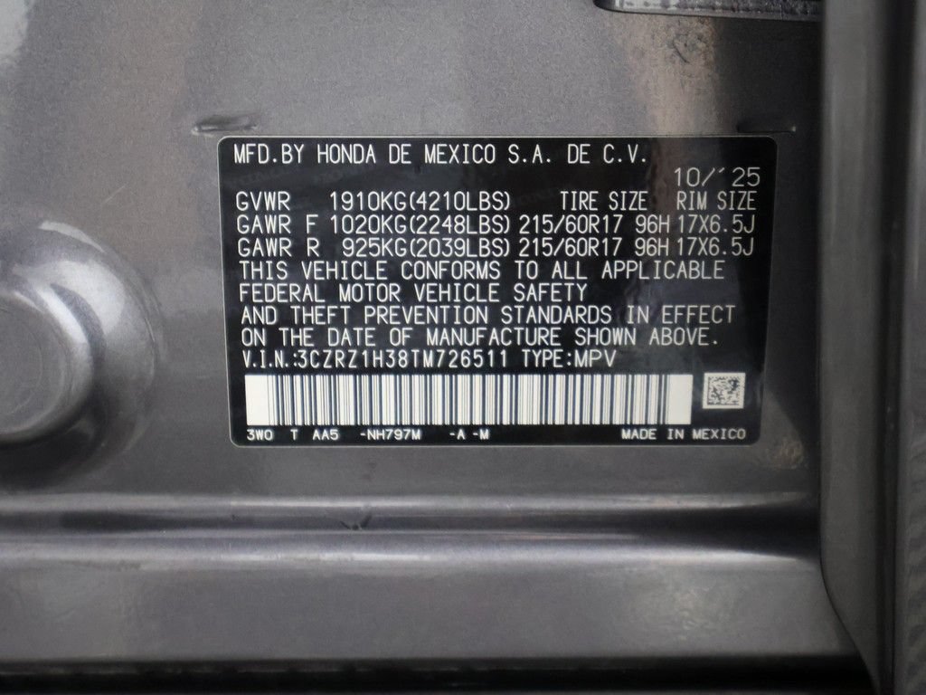 Certified 2026 Honda HR-V LX image 48