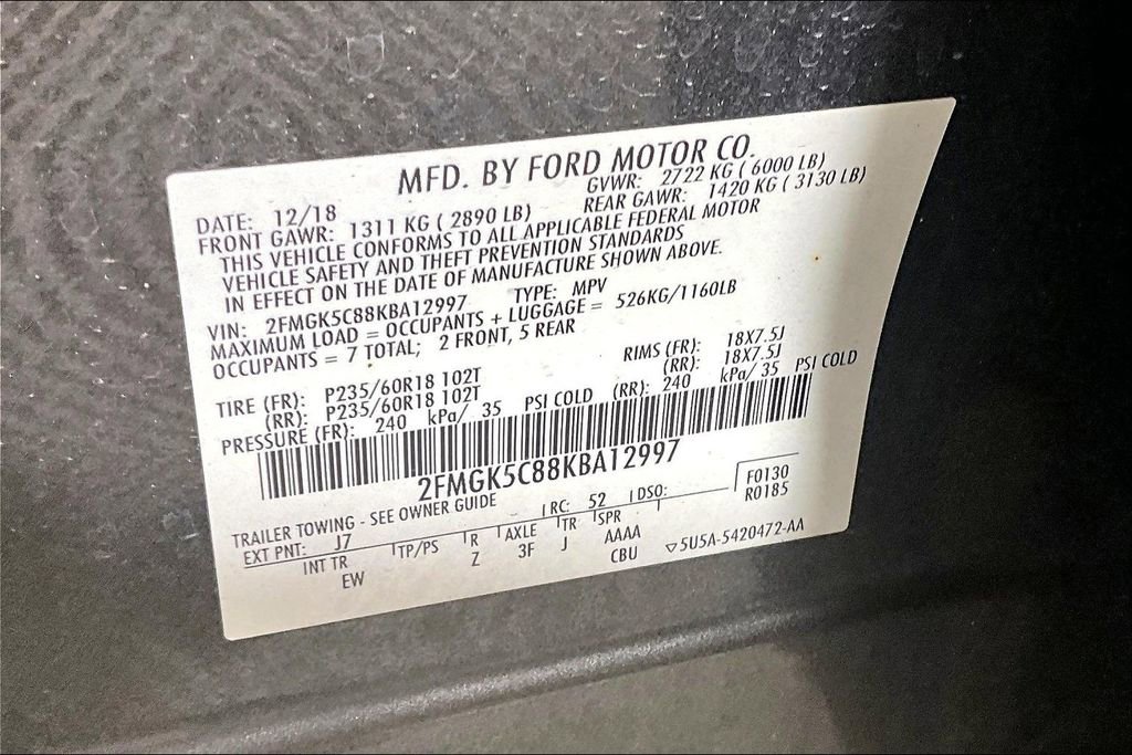 Used 2019 Ford Flex SEL FWD image 26