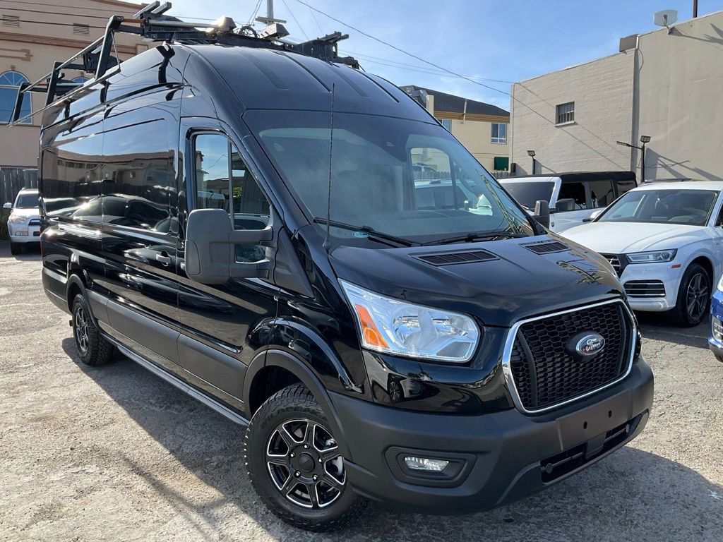 Used 2021 Ford Transit 250 148 High Roof Extended w/ Load Area Protection Package RWD image 1