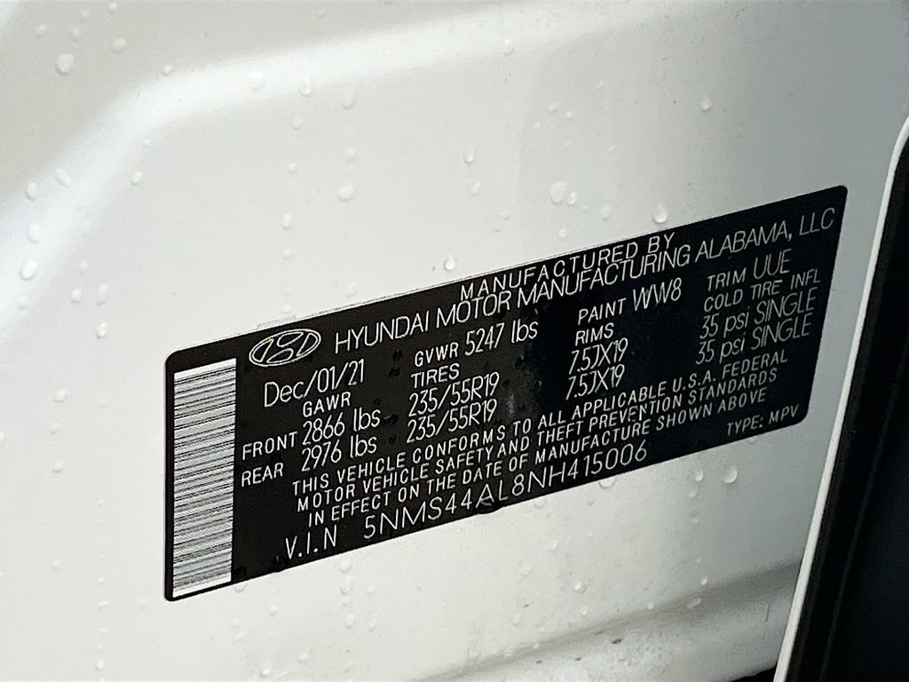 Used 2022 Hyundai Santa Fe Limited FWD image 31
