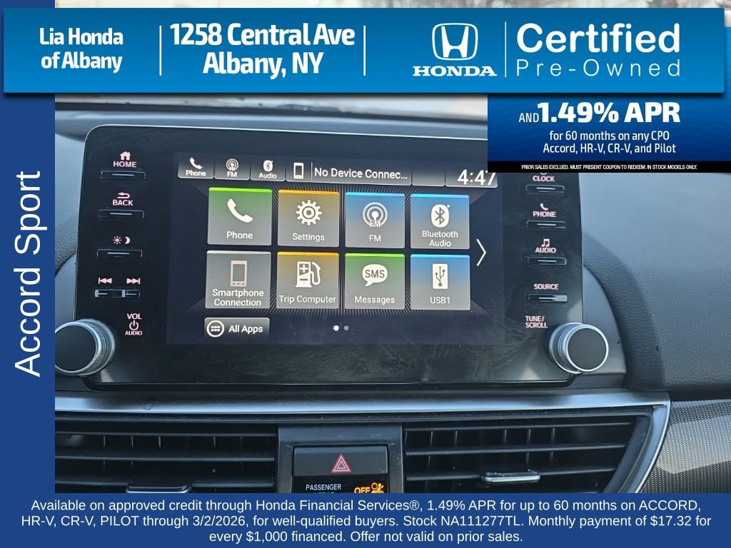 Certified 2022 Honda Accord Sport image 15