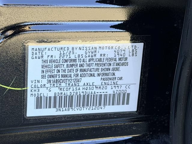 New 2026 Nissan Sentra SV w/ Floor Mat Package FWD image 24