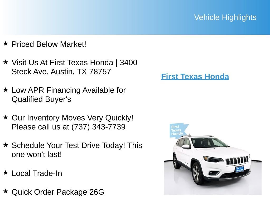 Used 2020 Jeep Cherokee Limited image 9