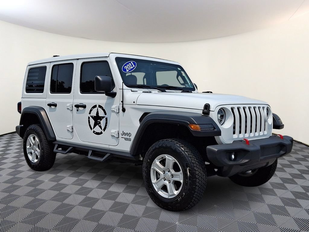 Used 2021 Jeep Wrangler Unlimited Sport w/ Sun And Sound Package AWD/4WD image 1