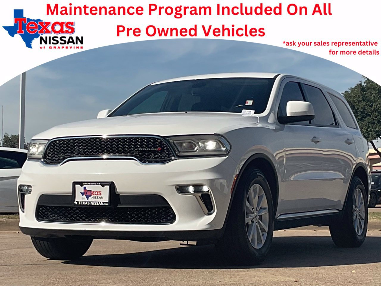 Used 2021 Dodge Durango SXT w/ 3rd Row Seating Group RWD image 1