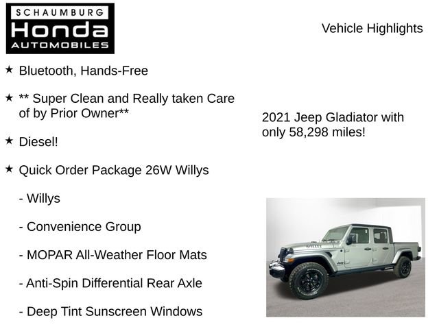 Used 2021 Jeep Gladiator Willys image 8