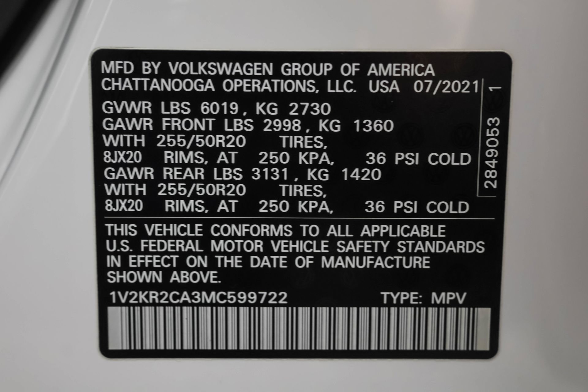Used 2021 Volkswagen Atlas SE AWD/4WD image 51