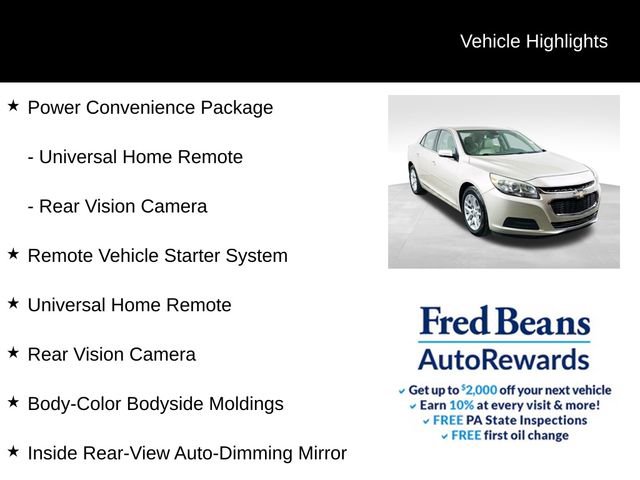 Used 2015 Chevrolet Malibu LT w/ Power Convenience Package image 8