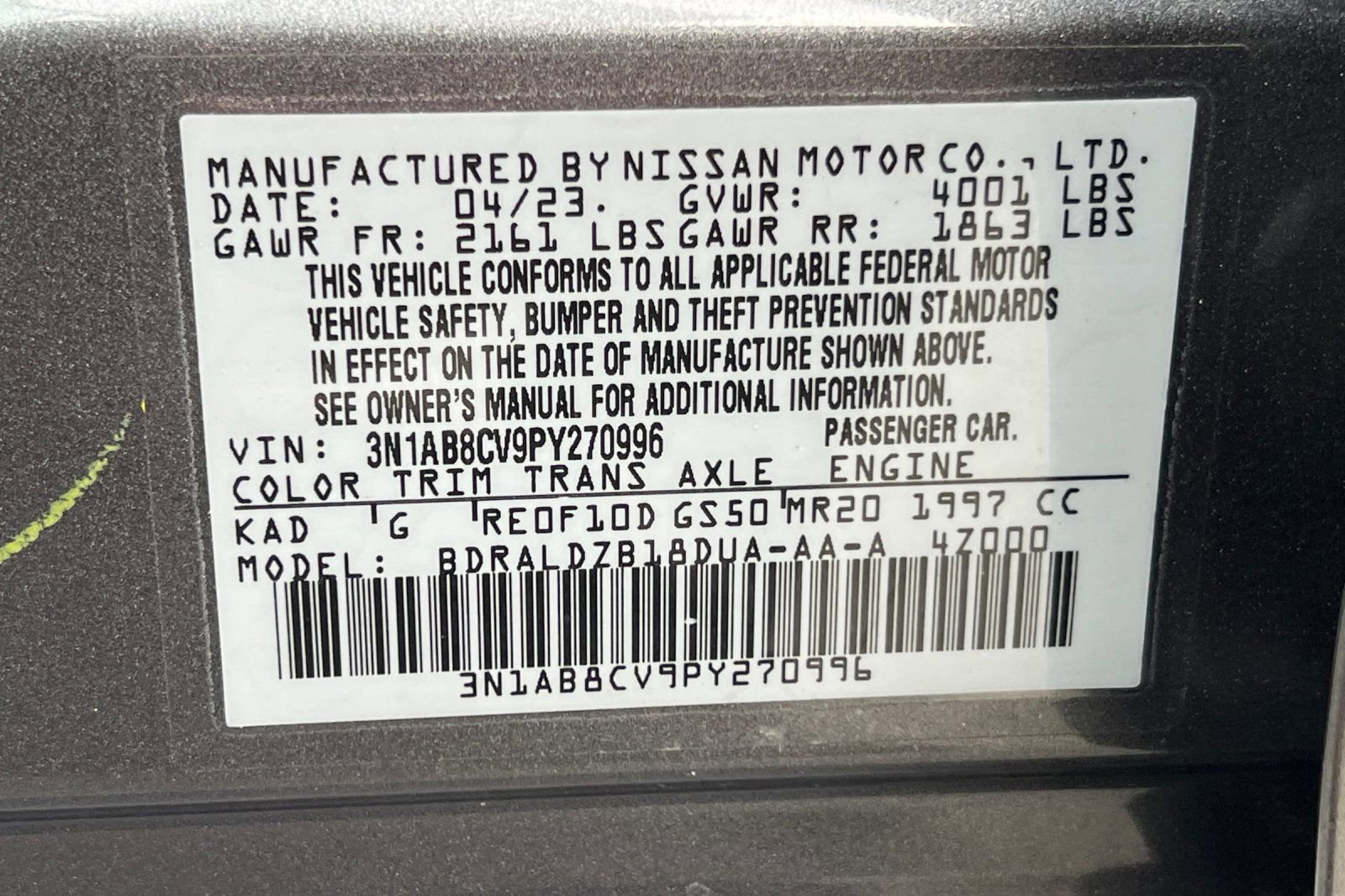 Used 2023 Nissan Sentra SV image 28