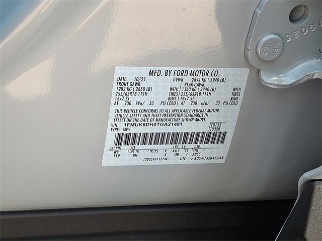 New 2026 Ford Explorer Active image 19