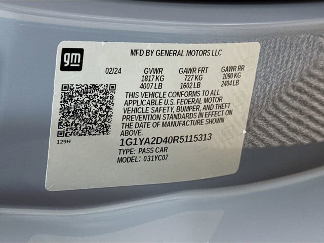 Used 2024 Chevrolet Corvette Stingray Coupe w/ Battery Protection Package image 29