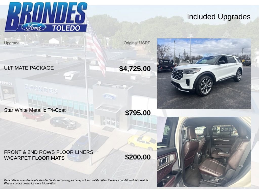 Used 2025 Ford Explorer Platinum w/ Ultimate Package AWD/4WD image 6