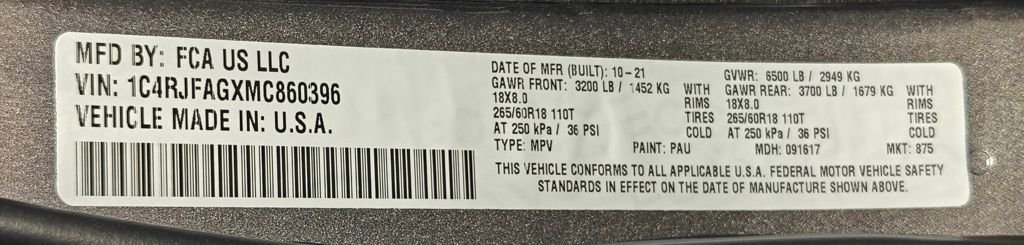 Used 2021 Jeep Grand Cherokee Laredo X image 62