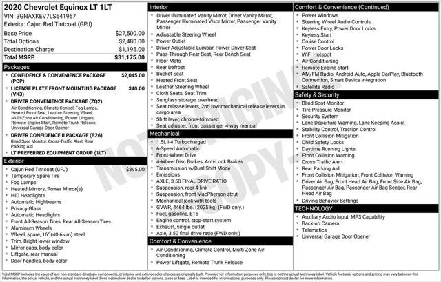 Used 2020 Chevrolet Equinox LT