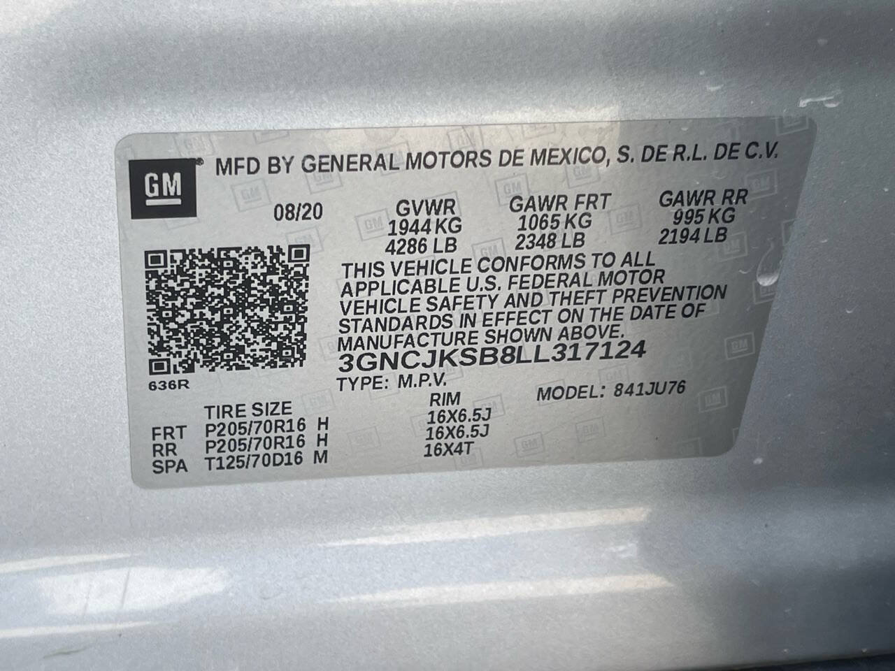 Used 2020 Chevrolet Trax LS w/ Tint and Cruise Package FWD image 28