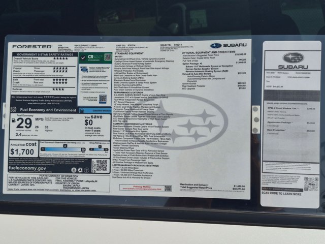 New 2026 Subaru Forester Limited AWD/4WD image 18