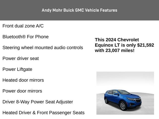 Used 2024 Chevrolet Equinox LT w/ LPO, Floor Liner Package image 8