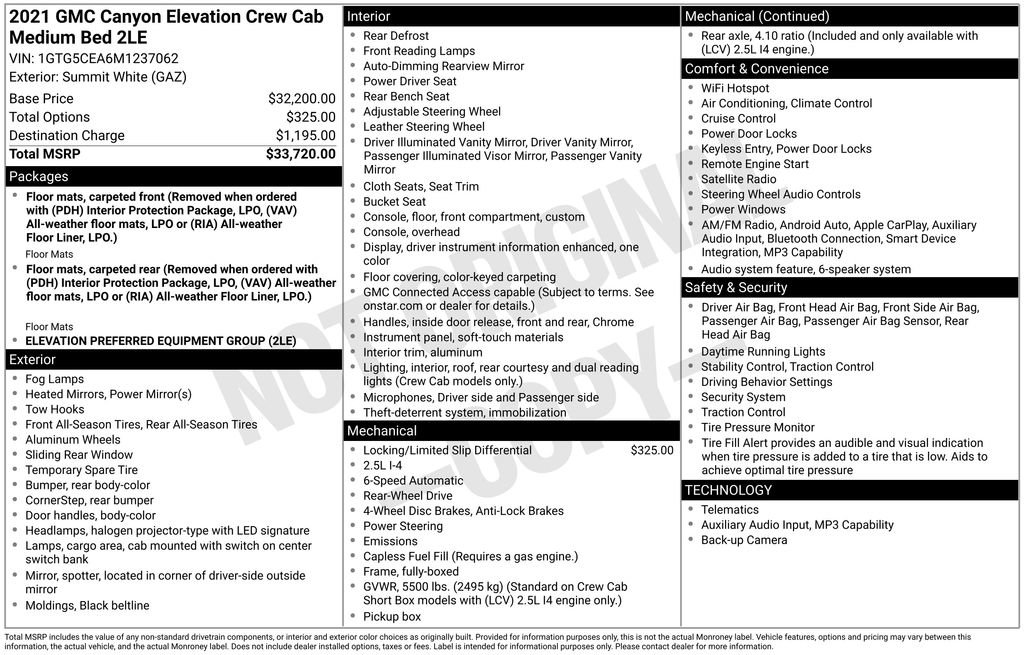 Used 2021 GMC Canyon Elevation RWD image 4