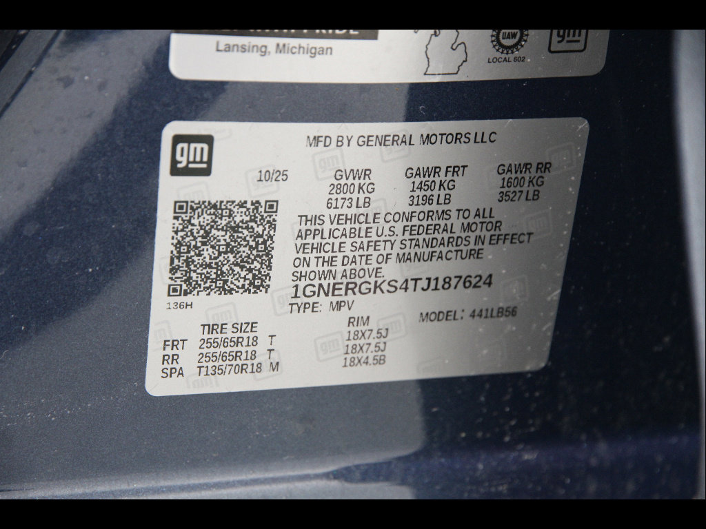 Certified 2026 Chevrolet Traverse LT w/ LPO, Floor Liner Package image 23