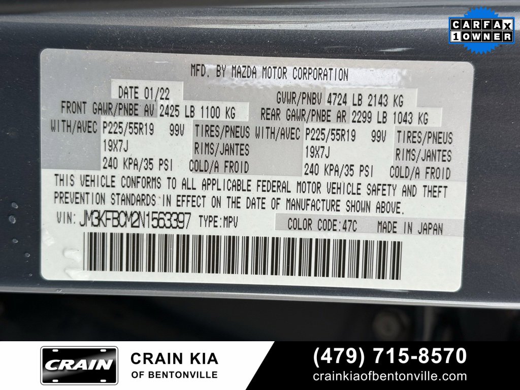 Used 2022 MAZDA CX-5 Carbon Edition image 34