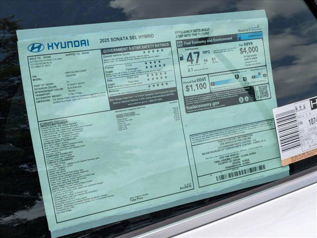 New 2025 Hyundai Sonata SEL FWD image 24