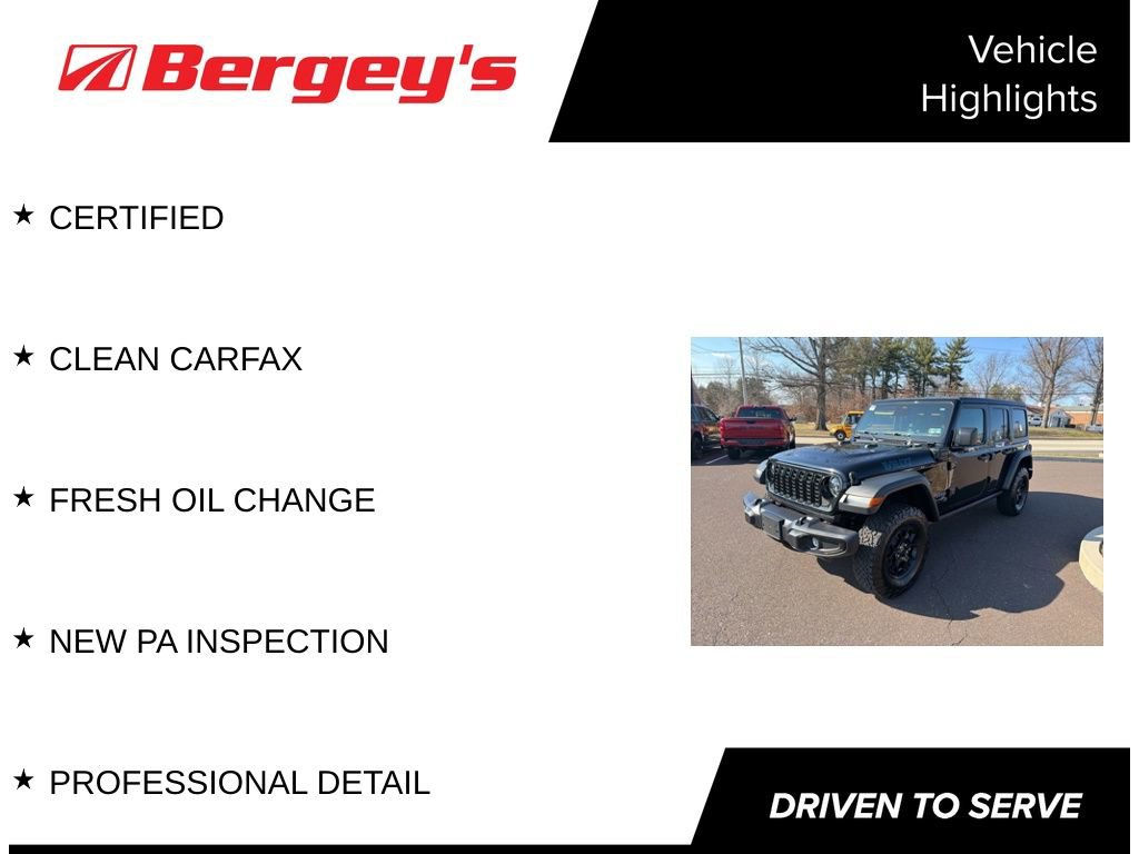 Certified 2025 Jeep Wrangler Unlimited Sport S 4xe image 5