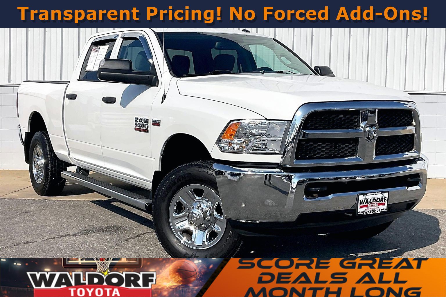 Used 2018 RAM 3500 Tradesman w/ Chrome Appearance Group