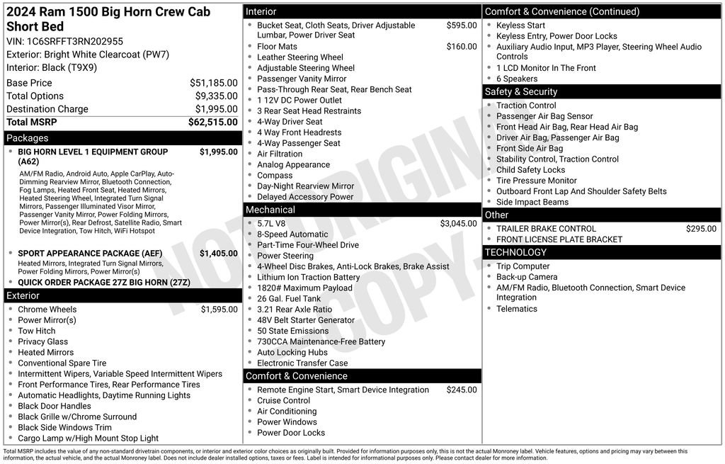 Used 2024 RAM 1500 Big Horn AWD/4WD image 39
