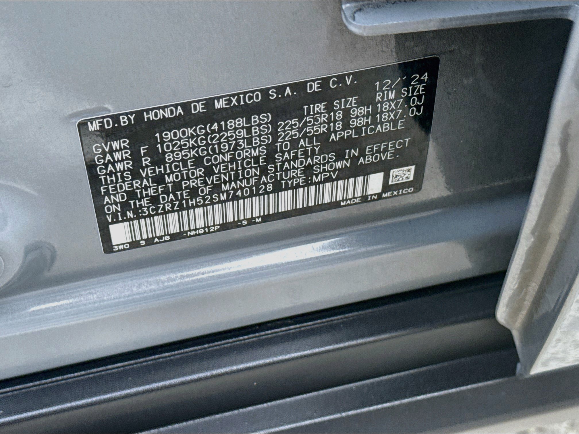 Certified 2025 Honda HR-V Sport image 36