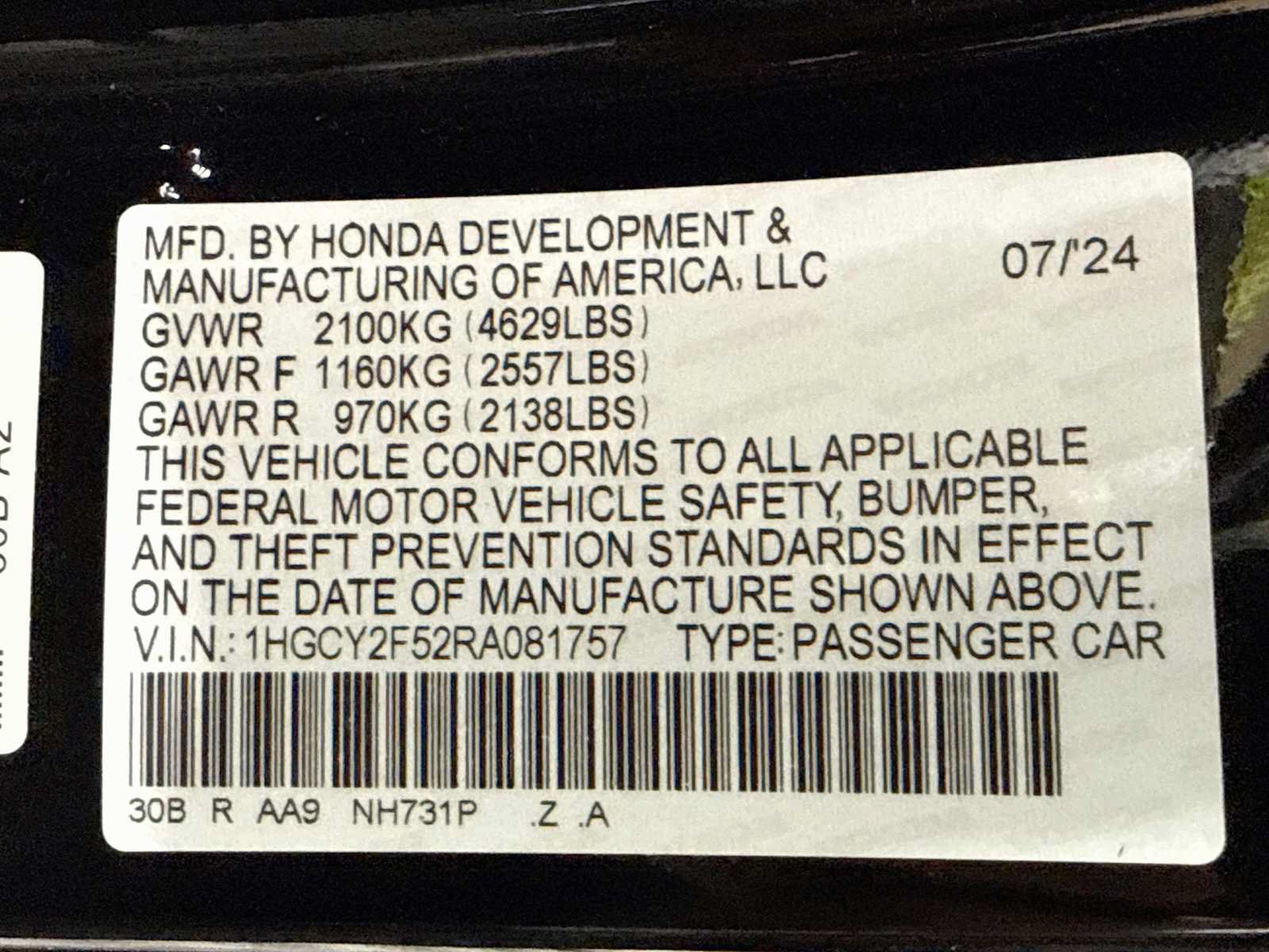 Certified 2024 Honda Accord Sport image 41