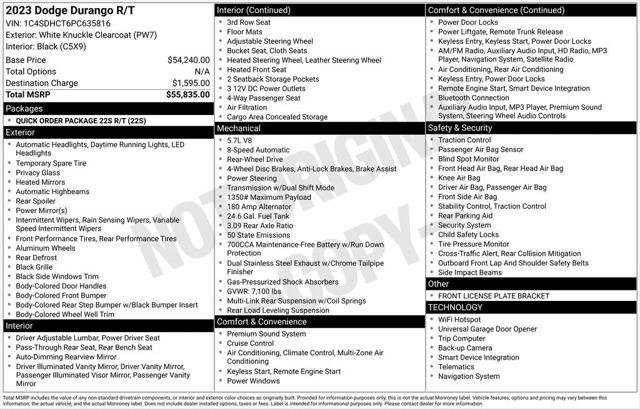 Certified 2023 Dodge Durango R/T RWD image 8